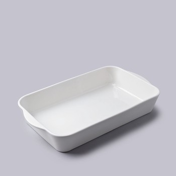 RECTANGULAR PORCELAIN BAKER - 34X21CM