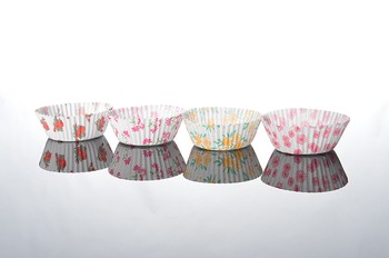 FLORAL BUN CASES -  PACK OF 100
