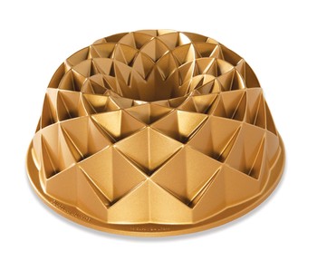 NORDIC WARE JUBILEE BUNDT PAN - GOLD