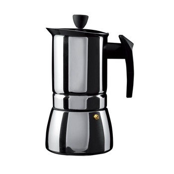 POLISHED STAINLESS STEEL 4-CUP ESPRESSO