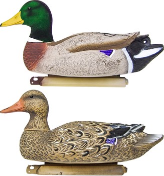 Higdon Battleship mallard foam flocked heads pair