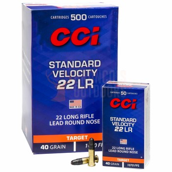 CCI .22LR Standard Velocity Target 40gr 500 Rounds