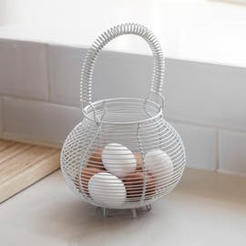 GARDEN TRADING BROMPTON EGG BASKET - CHALK