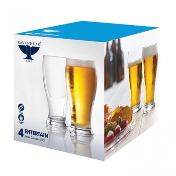 BEER GLASS 530ML - PACK OF 4