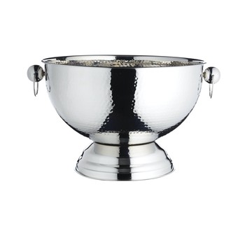 HAMMERED FINISH STAINLESS STEEL CHAMPAGNE BOWL