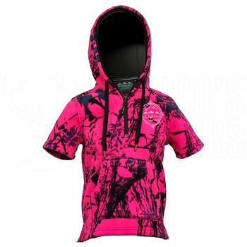 Ridgeline Kids Little Weapon Hoodie Hyper Pink Camo