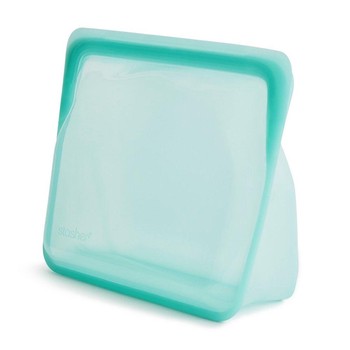 STASHER REUSABLE SILICONE STAND-UP AQUA BAG