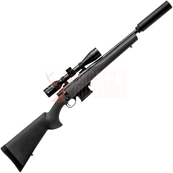 Howa Mini 450 Bushmaster Blued HB 16¼" Threaded Black + Panamax 3-9x40 + DPT Mini Suppressor + Baffle