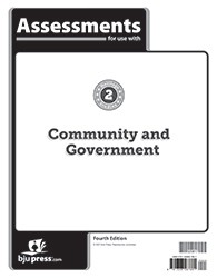 Used BJU Community and Government 2 Assessments