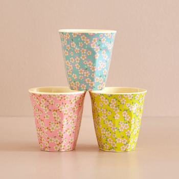 RICE SMALL FLOWER PRINT CUPS