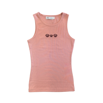 Luna Top - Embroidery Shell Pink