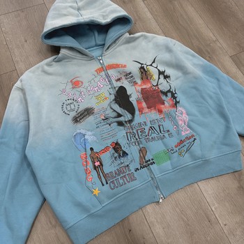 "Your Trauma Is Real" Zip-Up Hoodie • Pre-Owned [6187] - view 5