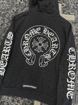 Chrome Hearts Monogram Vertical Logo Hoodie 'Black' • Pre-Owned [7772] - view 2