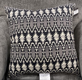 20â€ Square Ikat Tribal Pillow
