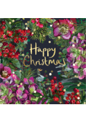 Sarah Kelleher- Happy Christmas Wreath  Gold Foil  - CW02