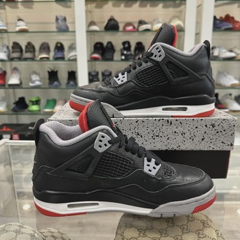Air Jordan 4 Retro Black Red Reimagined (Grade School) • Pre-Owned [1162] - view 4