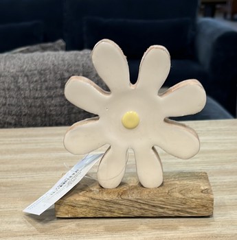 Enameled Mango Wood Figure DAISY STAND LARGE