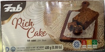 Fab Rich Cake 400g (Only on Shop Visits)