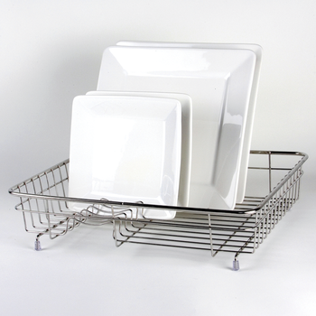 MEDIUM DISH DRAINER - STAINLESS STEEL