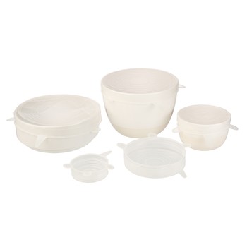 &AGAIN SILICONE BOWL COVERS - SET OF 5