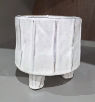 White Ceramic Planter