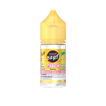 Flavour Beast Unleashed Cravin' - Strawberry Dream Crunch Iced 30ml Salt