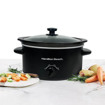 HAMILTON BEACH BLACK SLOW COOKER - 3.5 LITRES