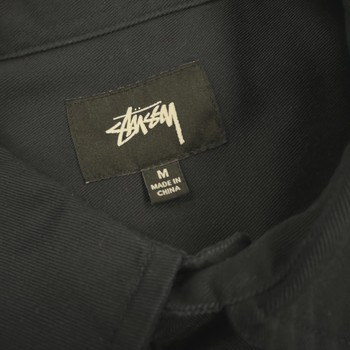 Stüssy Side Taped Garage Shirt in Navy • Pre-Owned [9743] - view 5