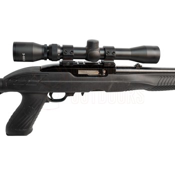 Ruger 10/22 Blued Synthetic Tac Hammer Stock .22 LR + 3-9x32mm Scope + 2 Spare Magazines + Suppressor