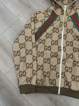 GUCCI Jumbo GG Zipped Hoodie • Pre-Owned [7596] - view 2