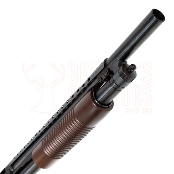 Mossberg 500 Retrograde Persuader Walnut Cyl Bore 12ga with Heat Shield