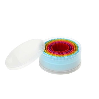 DOUBLE SIDED PLASTIC PASTRY CUTTERS - SET OF 6