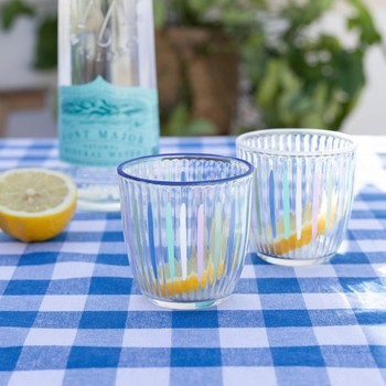 GINGHAM COTTON TABLECLOTH - BLUE