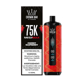 Al Fakher Crown Bar Mega Max 75K - Cherry Raspberry