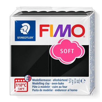 FIMO soft 57g black clay