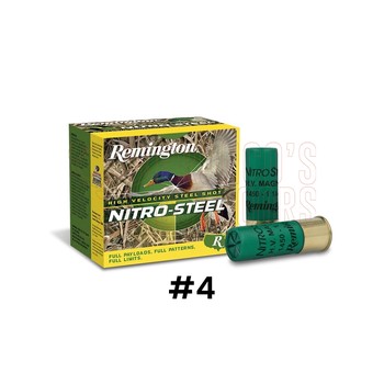 Remington Nitro Steel 12ga 3" 36gm #4 250 Rounds