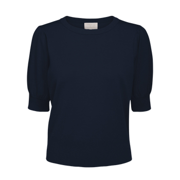 Liva Knit Tee · Dark blue