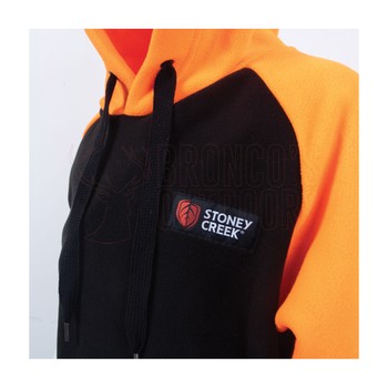 Stoney Creek Kids Hooded Bush Tee Black / Orange