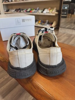 Maison Mihara Yasuhiro Peterson 23 OG Sole Canvas Low White Black • Pre-Owned [9387] - view 2