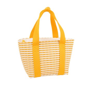 PORTOFINO WOVEN INSULATED SMALL TOTE - MIMOSA