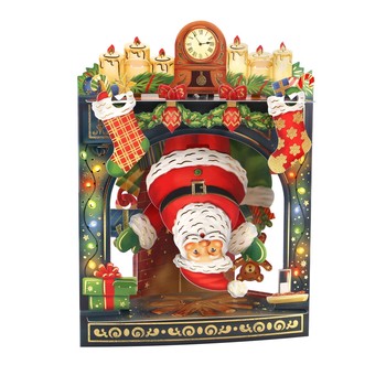 Santoro - Father Christmas Swing Card - XSC232