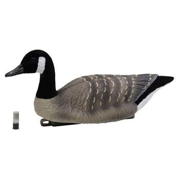 Game on floater goose decoy flocked head and tail