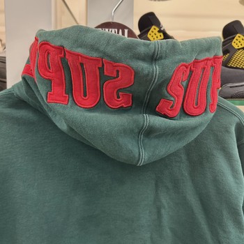 Supreme Mirrored Logo Hooded Sweatshirt Green • Pre-Owned [0892] - photo 2