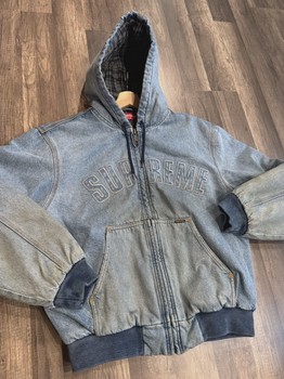 Supreme Reflective Arc Hooded Work Jacket Denim  • Pre-Owned [6720] - view 2