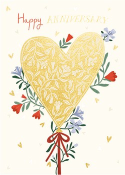 Ling Design - Golden Bouquet Card