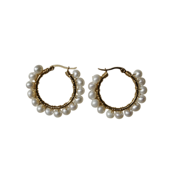 Chunky Round Hoops Earrings