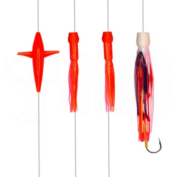 Pakula Rigged No Brainer Daisy Chain size: 25 Redbait Fishprint