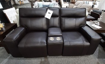 Layton Power Reclining Loveseat Brown