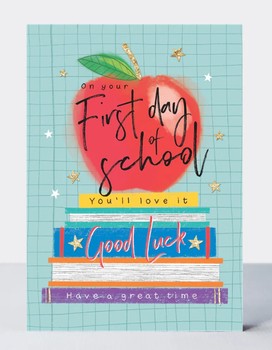 Rachel Ellen - Bright Spark -First Day at School Apple & Book - BRIGHT03