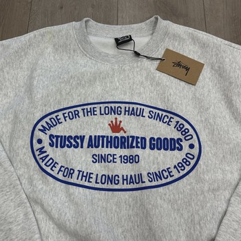 Stussy Crewneck Grey Blue • Brand New [2720] - view 4